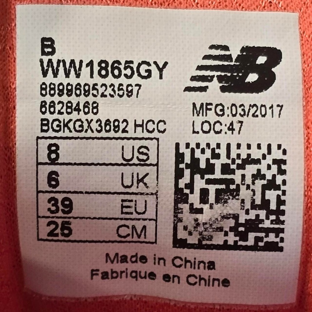 New Balance 1865 TruFuse WW186GY Walking Shoes Gray Women's - 8 US - Picture 7 of 7